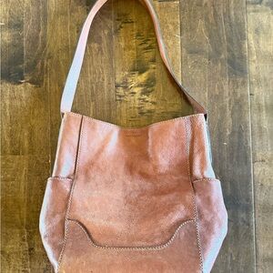 Frye Leather Boho Shoulder Bag